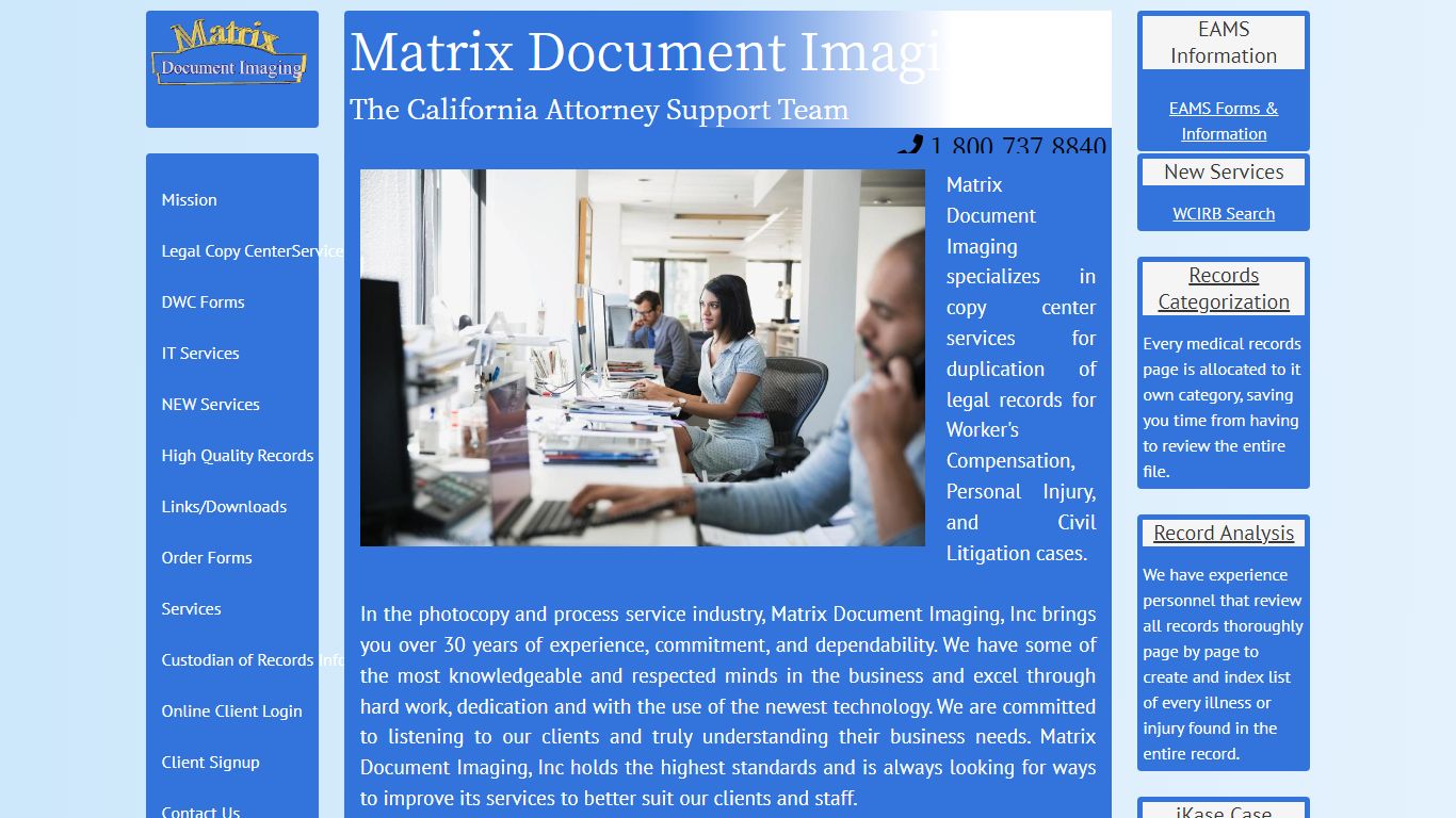 Matrix Document Imaging - legal records